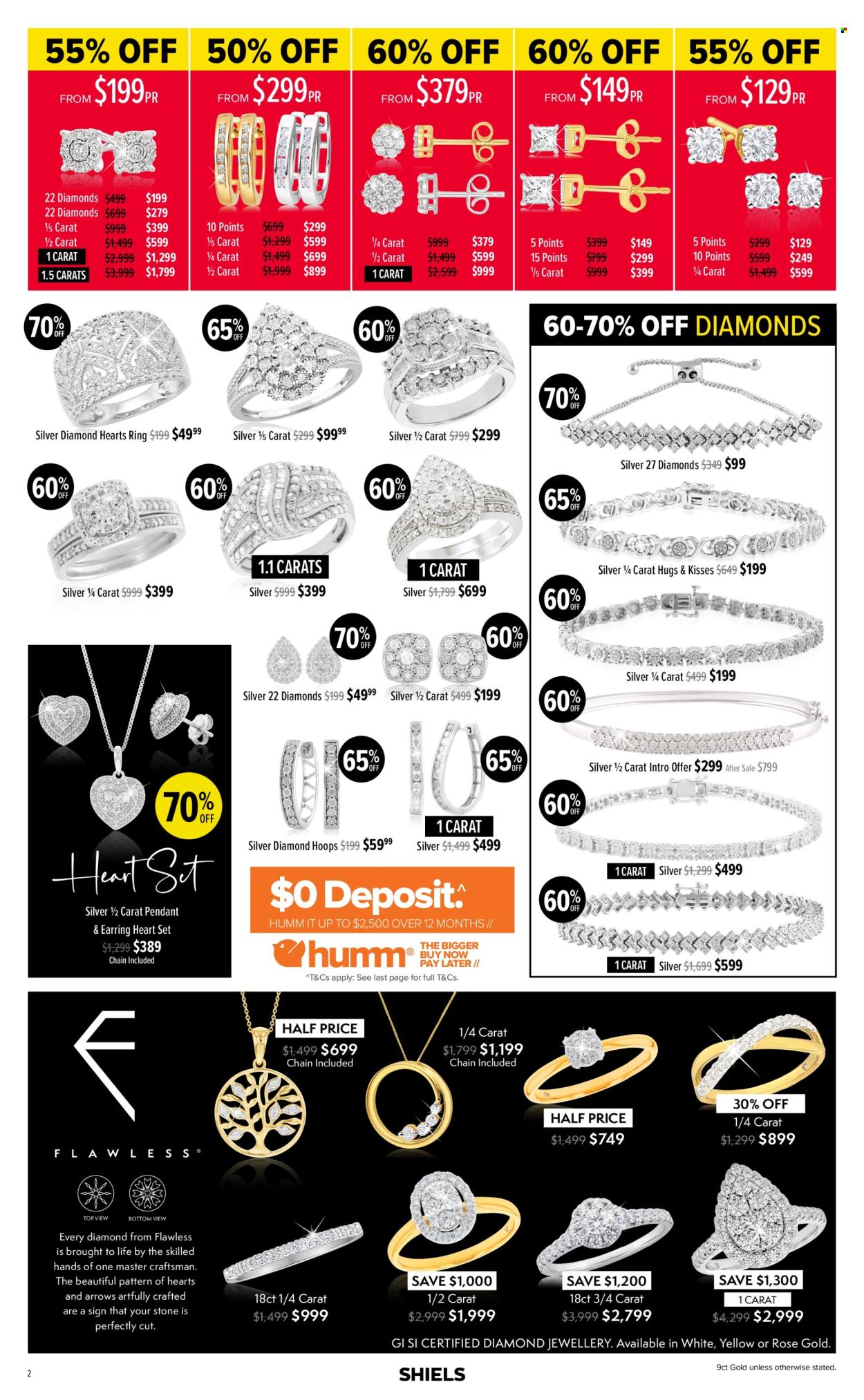thumbnail - Shiels Catalogue - 17 Oct 2022 - 24 Dec 2022 - Sales products - studs, pendant, earrings. Page 2.