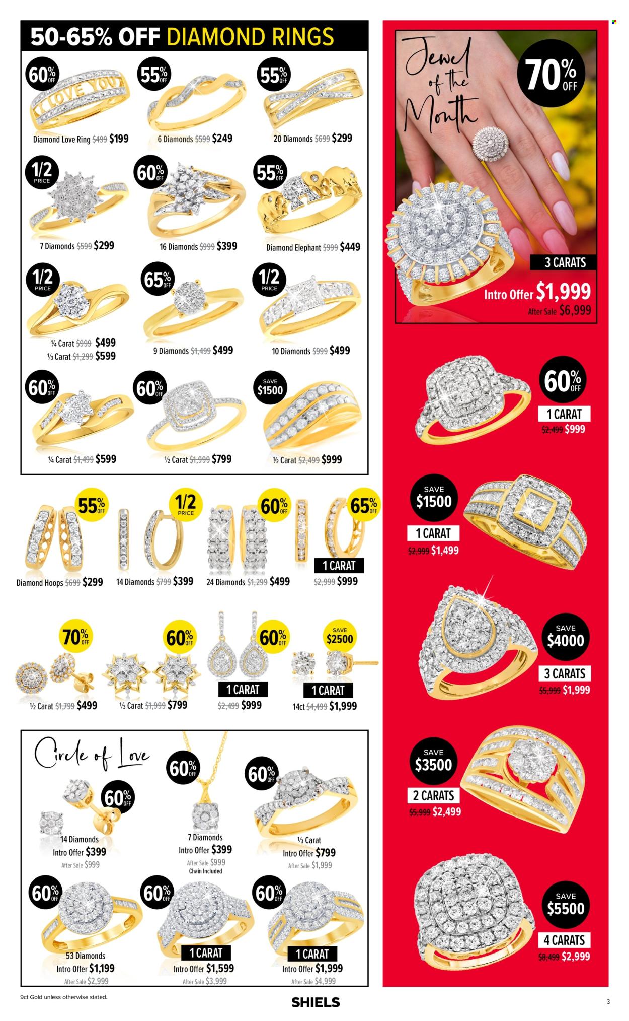 thumbnail - Shiels Catalogue - 17 Oct 2022 - 24 Dec 2022 - Sales products - diamond ring. Page 3.
