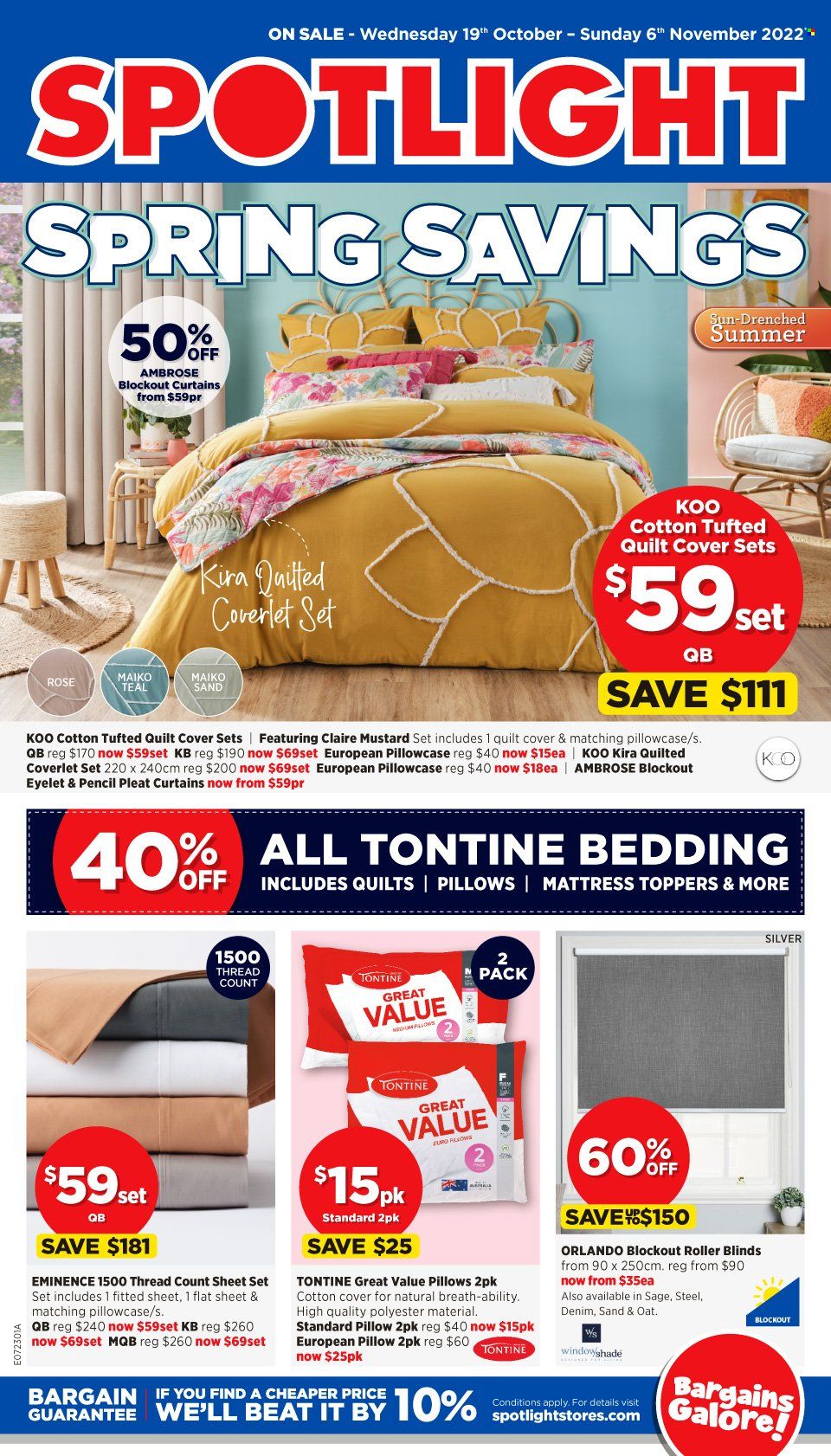 Spotlight catalogue - 19 Oct 2022 - 6 Nov 2022. Page 1