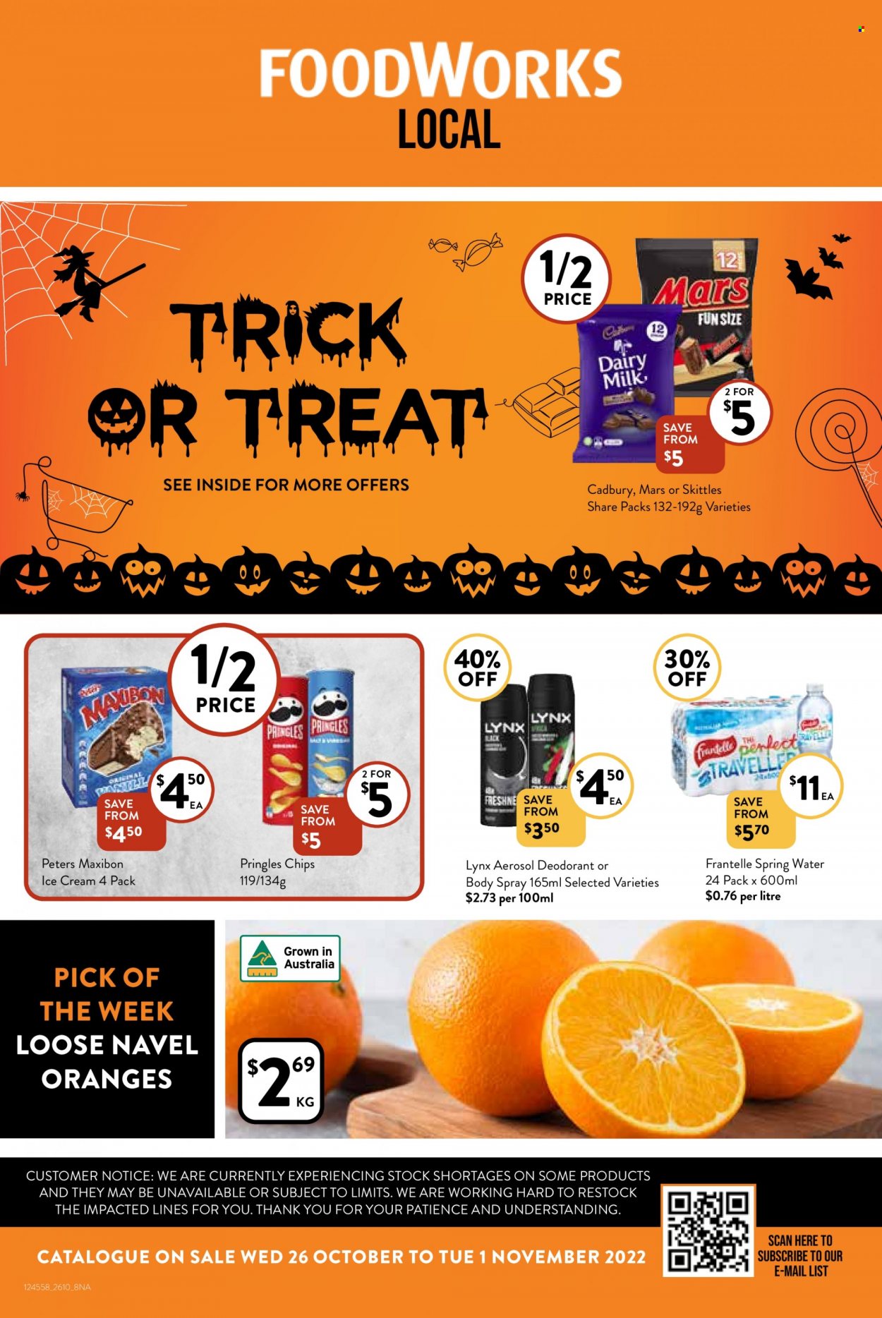 Foodworks catalogue - 26 Oct 2022 - 1 Nov 2022. Page 1