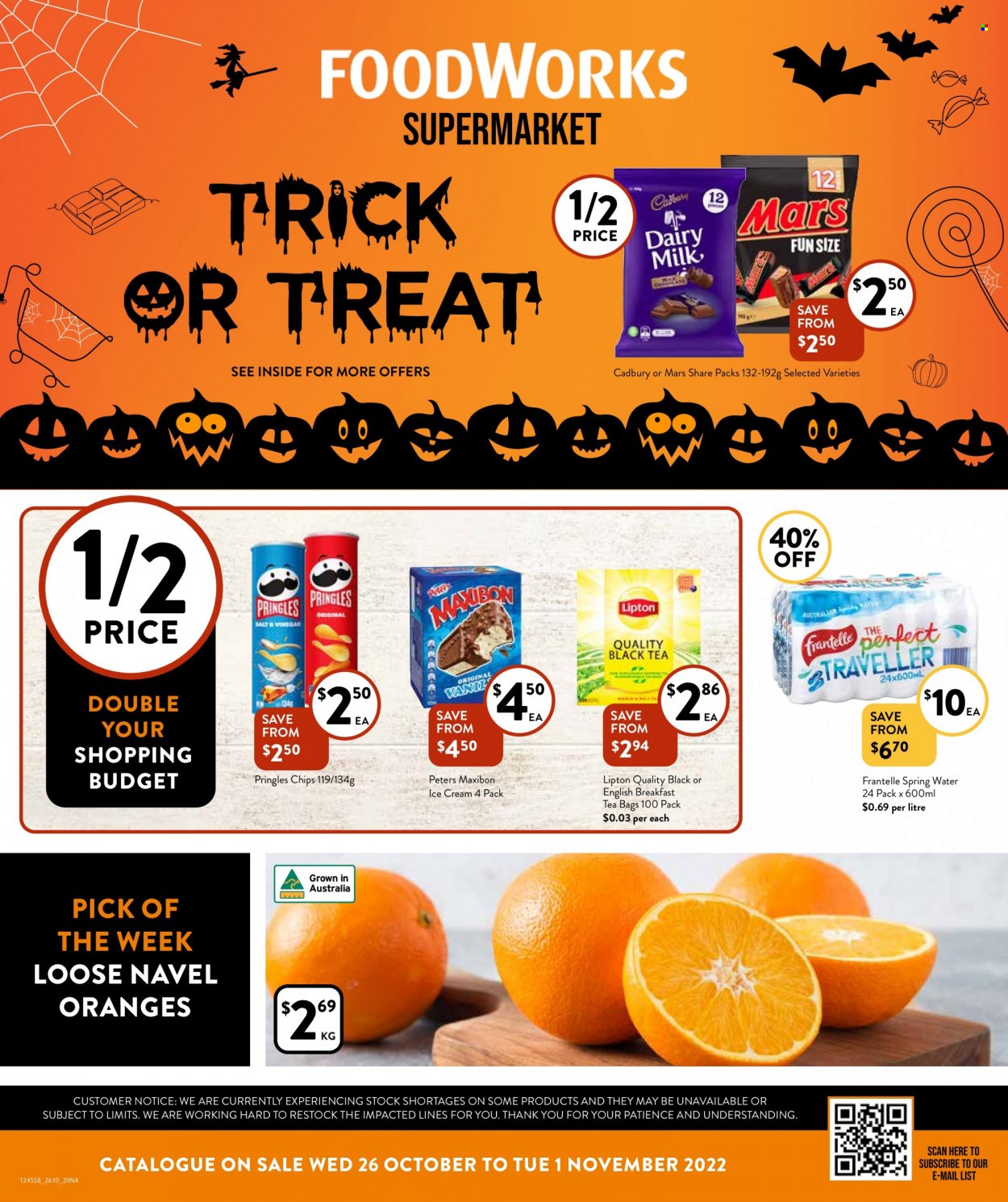 Foodworks catalogue - 26 Oct 2022 - 1 Nov 2022. Page 1