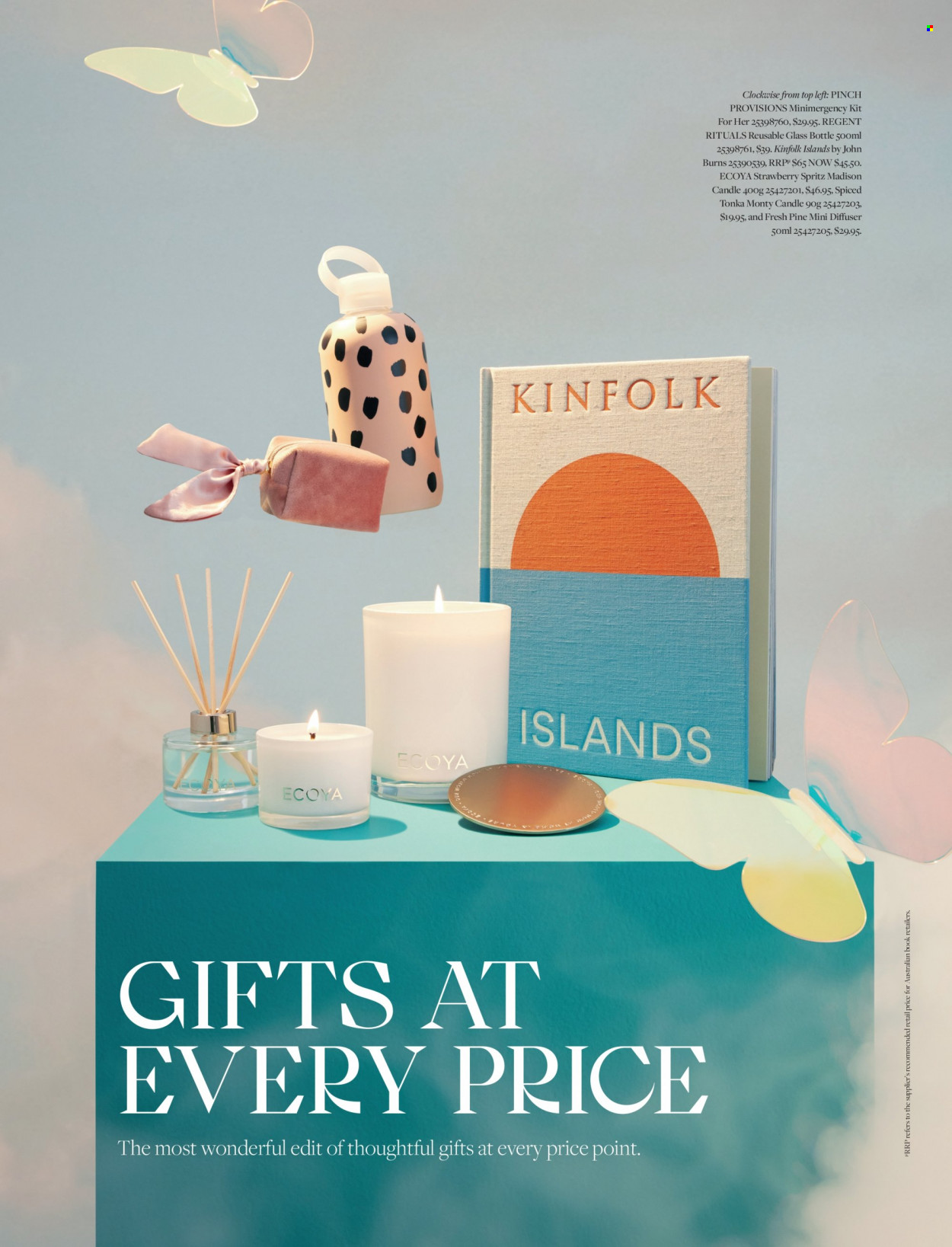 thumbnail - David Jones Catalogue - 31 Oct 2022 - 24 Dec 2022 - Sales products - glass bottle, candle, diffuser, book. Page 56.