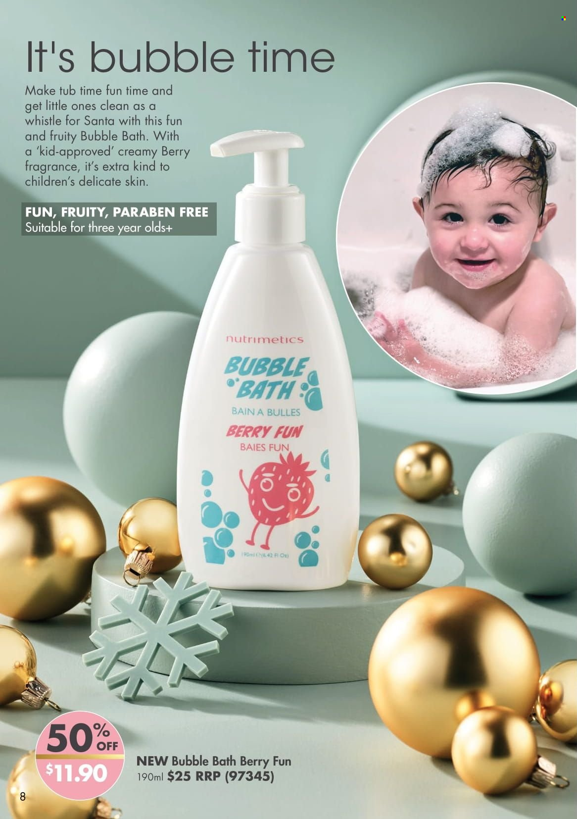 thumbnail - Nutrimetics Catalogue - 16 Oct 2022 - 31 Dec 2022 - Sales products - bubble bath, Nutrimetics, fragrance. Page 8.