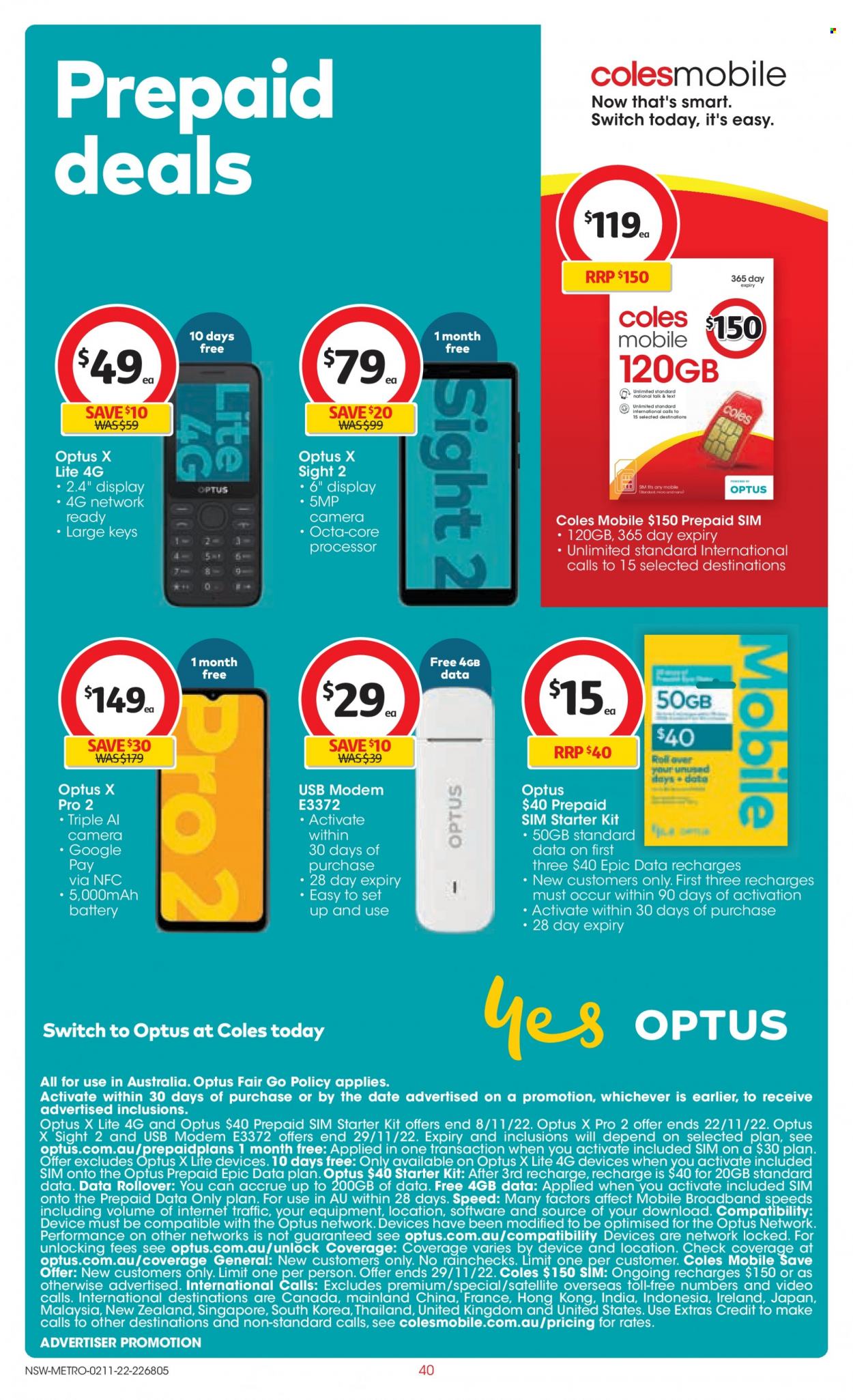 Coles catalogue - 2 Nov 2022 - 8 Nov 2022. Page 40