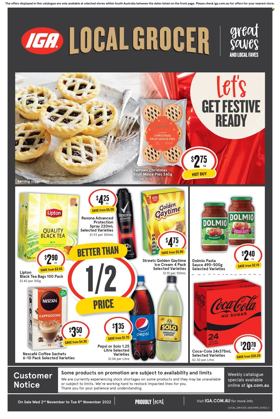 IGA catalogue - 2 Nov 2022 - 8 Nov 2022. Page 1