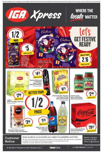 IGA Xpress Catalogue - 2 Nov 2022 - 8 Nov 2022.