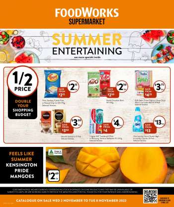 Foodworks Catalogue - 2 Nov 2022 - 8 Nov 2022.