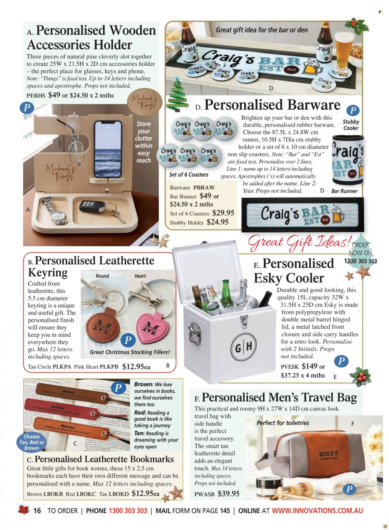 thumbnail - Innovations Catalogue - Sales products - barware, lid, eraser, bag, canvas, book. Page 16.