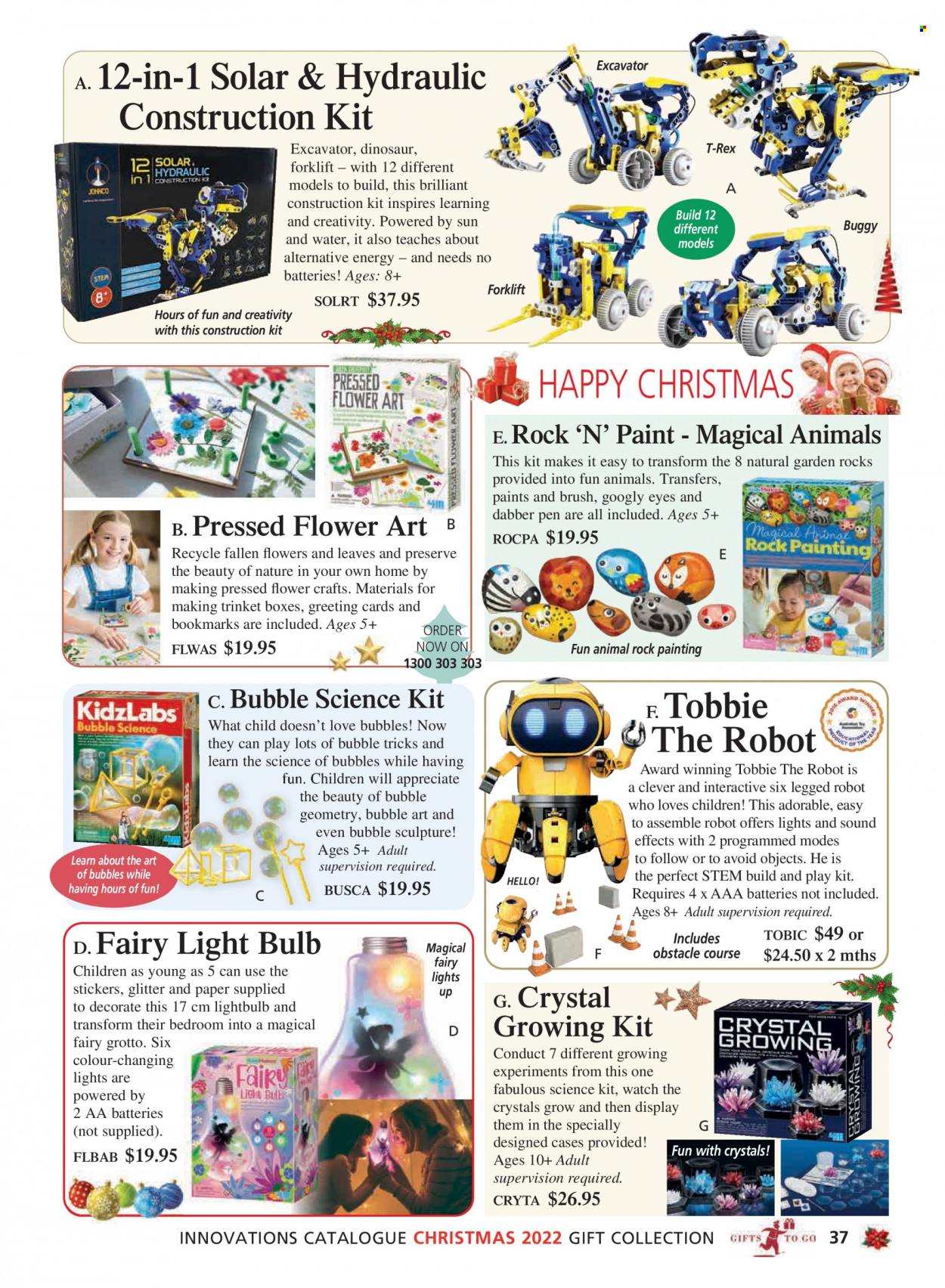 thumbnail - Innovations Catalogue - Sales products - glitter, sticker, paper, pen, bulb, light bulb, AAA batteries. Page 37.