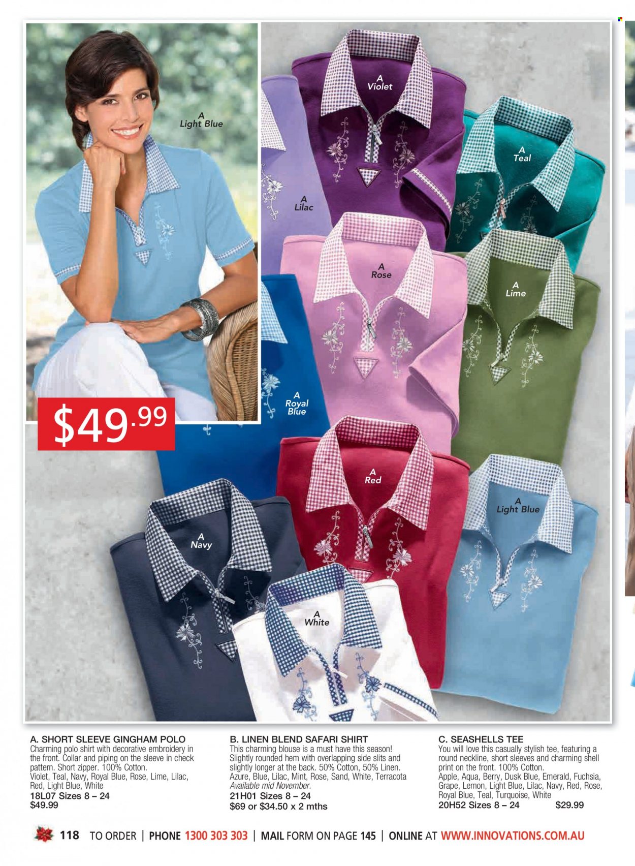 thumbnail - Innovations Catalogue - Sales products - linens, blouse, shirt, t-shirt. Page 118.