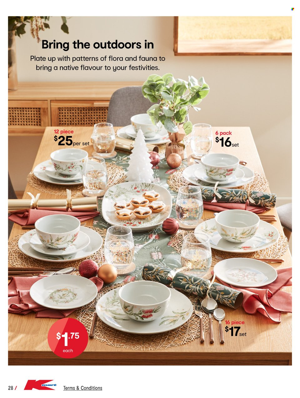 thumbnail - Kmart Catalogue - 3 Nov 2022 - 14 Dec 2022 - Sales products - plate. Page 28.