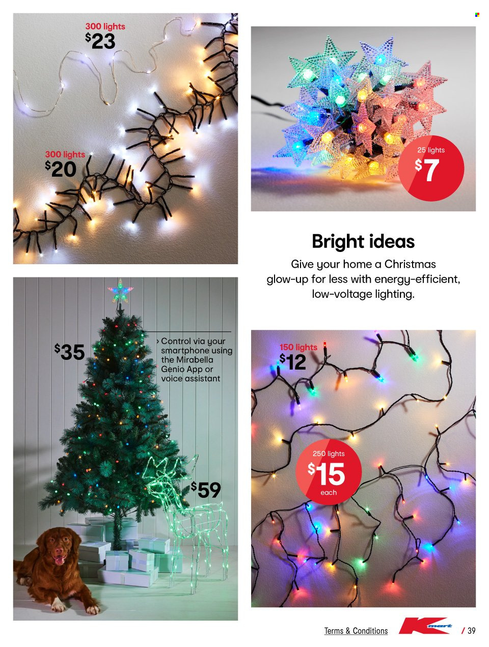 thumbnail - Kmart Catalogue - 3 Nov 2022 - 14 Dec 2022 - Sales products - lighting. Page 39.