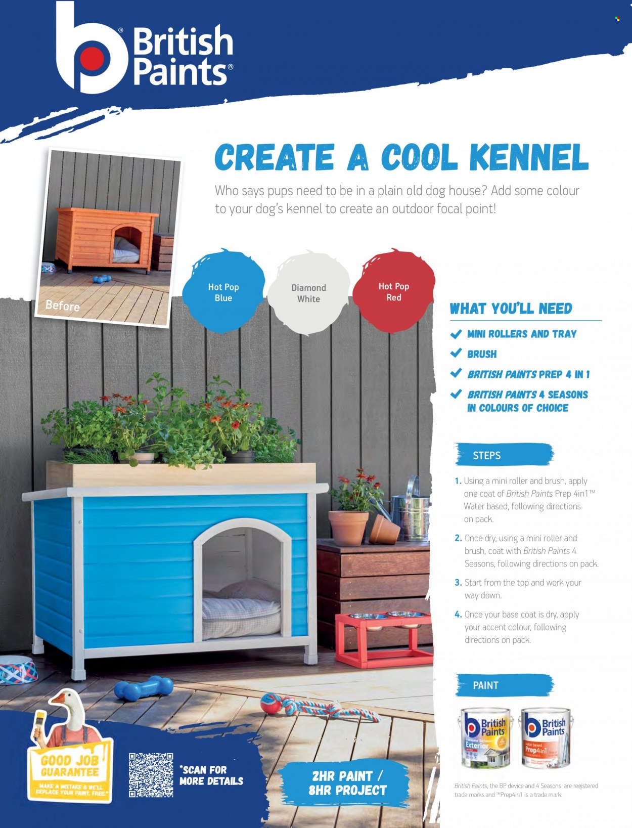 thumbnail - Bunnings Warehouse Catalogue - Sales products - travel dog kennel, roller, base coat, brush. Page 64.