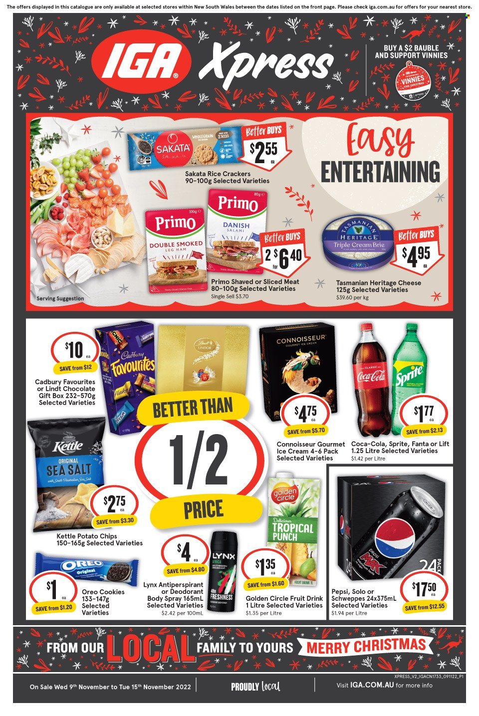 IGA Xpress catalogue - 9 Nov 2022 - 15 Nov 2022. Page 1