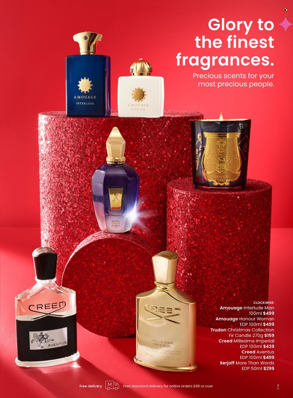 thumbnail - Myer Catalogue - Sales products - eau de parfum, candle. Page 7.