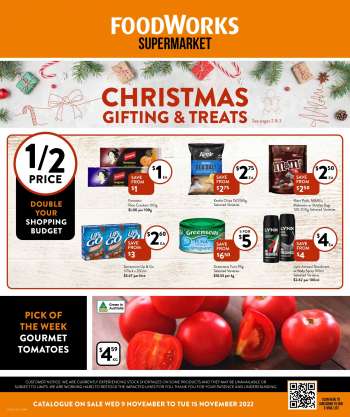 Foodworks Catalogue - 9 Nov 2022 - 15 Nov 2022.