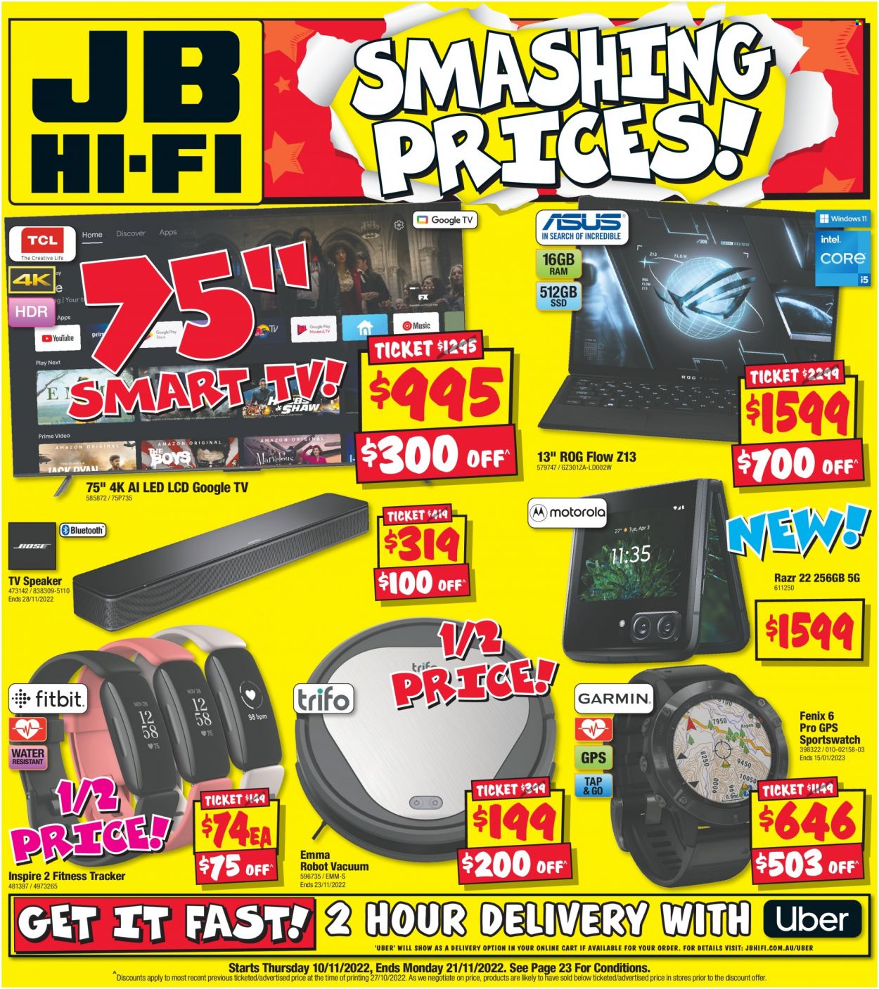 JB Hi-Fi catalogue - 10 Nov 2022 - 21 Nov 2022. Page 1