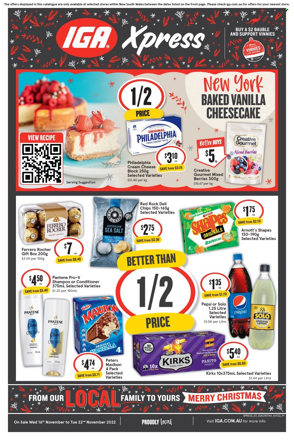 IGA Xpress catalogue - 16 Nov 2022 - 22 Nov 2022. Page 1