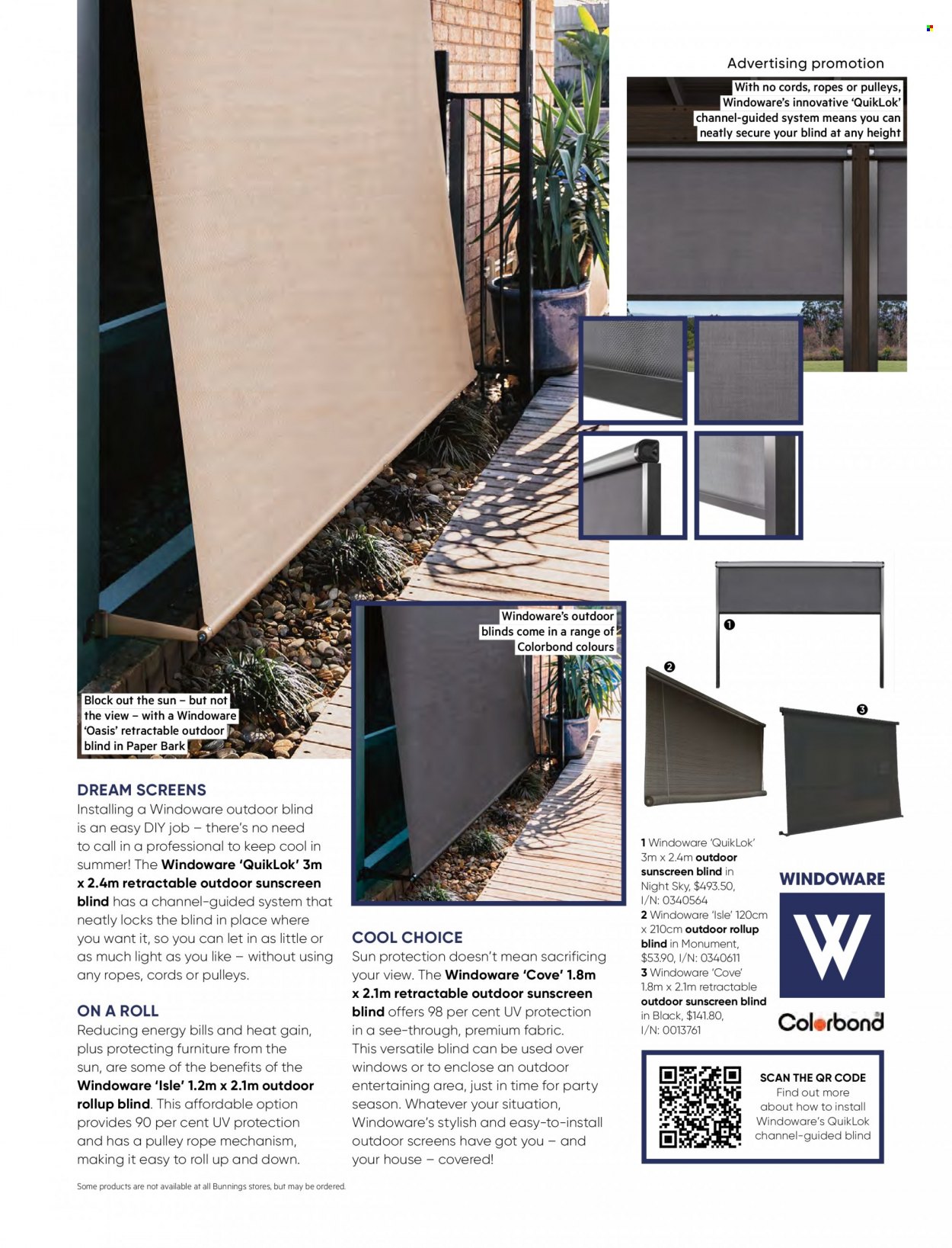 thumbnail - Bunnings Warehouse Catalogue - Sales products - paper, Gain, window, blinds. Page 79.