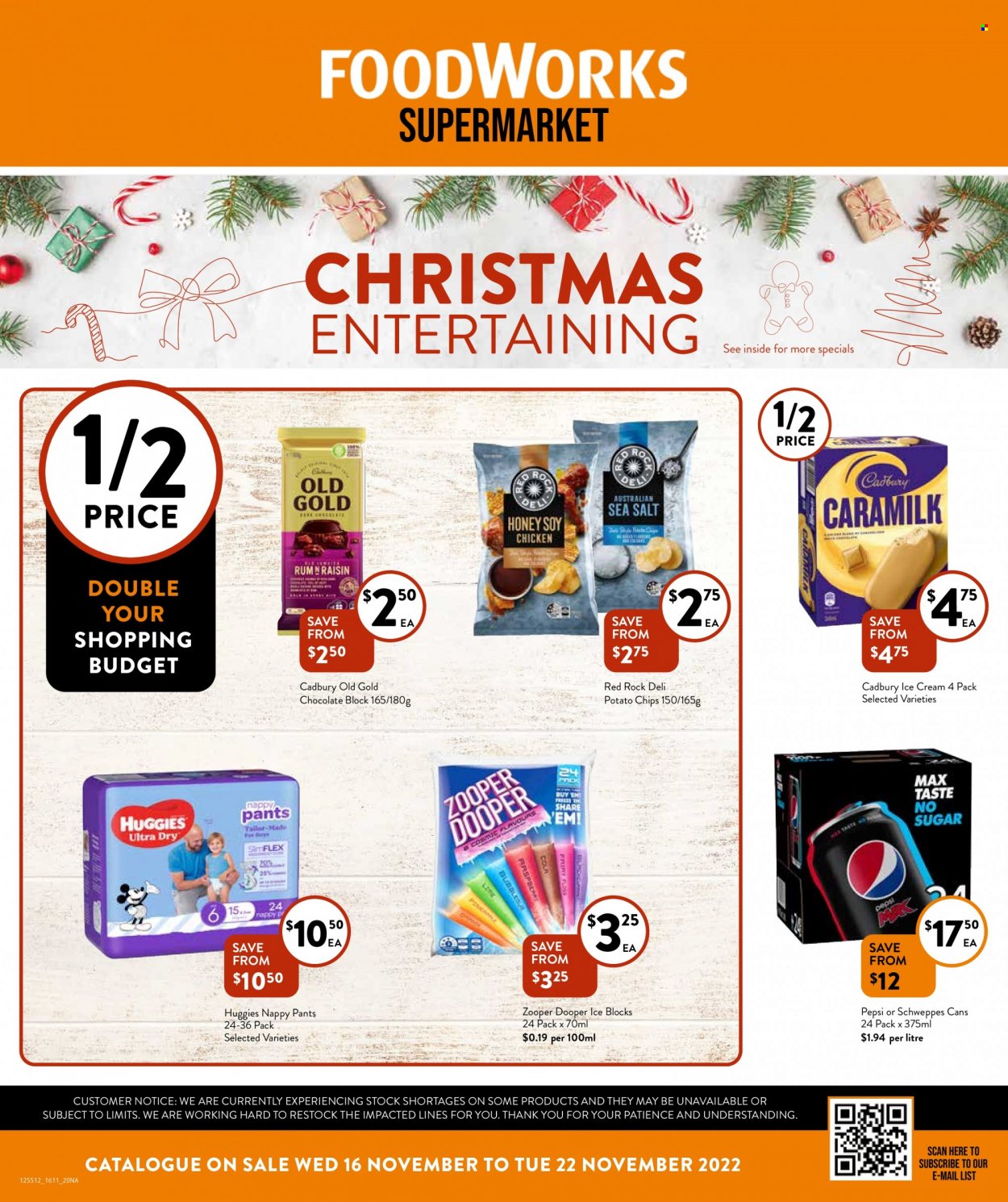 Foodworks catalogue - 16 Nov 2022 - 22 Nov 2022. Page 1