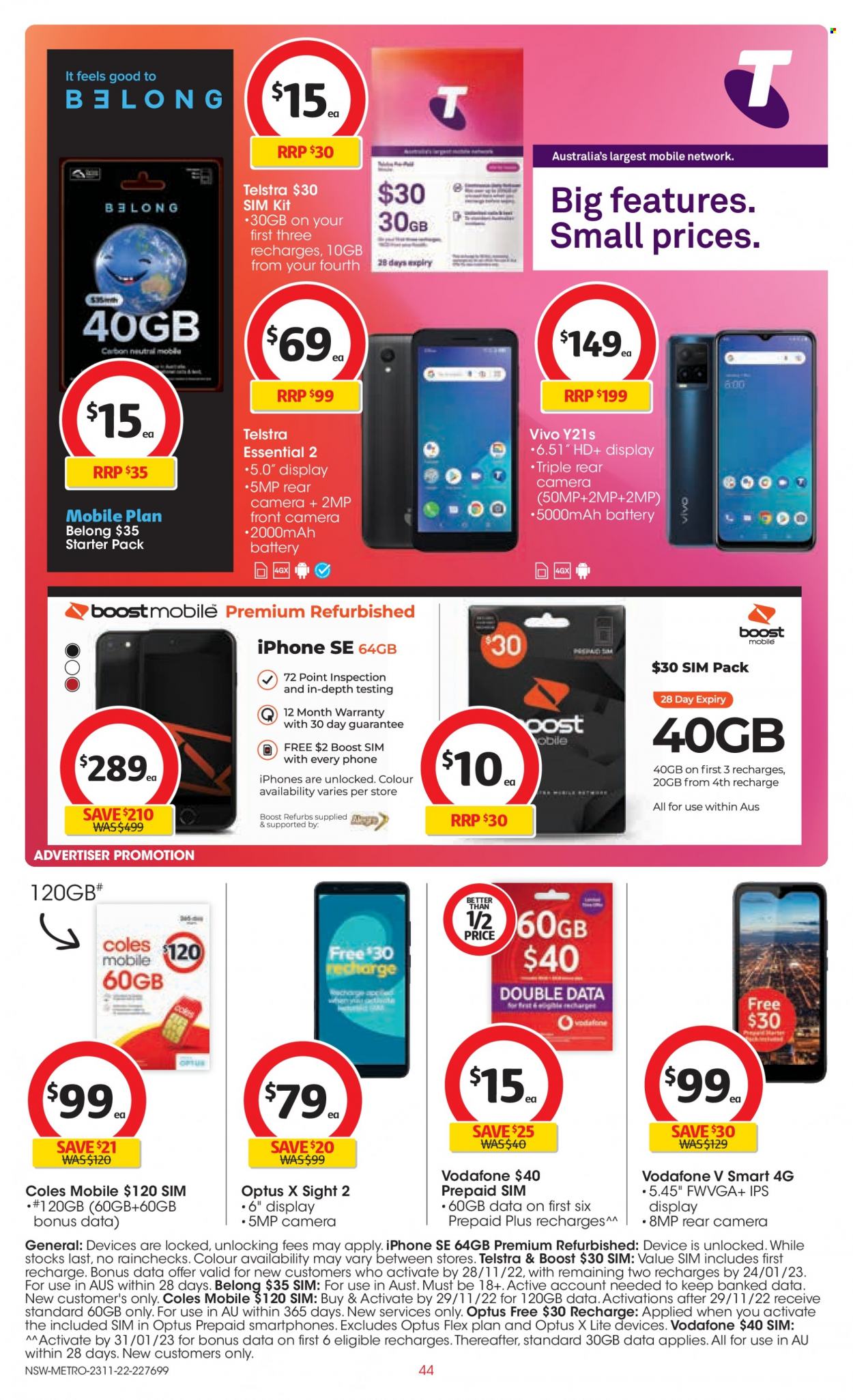 Coles catalogue - 23 Nov 2022 - 29 Nov 2022. Page 44