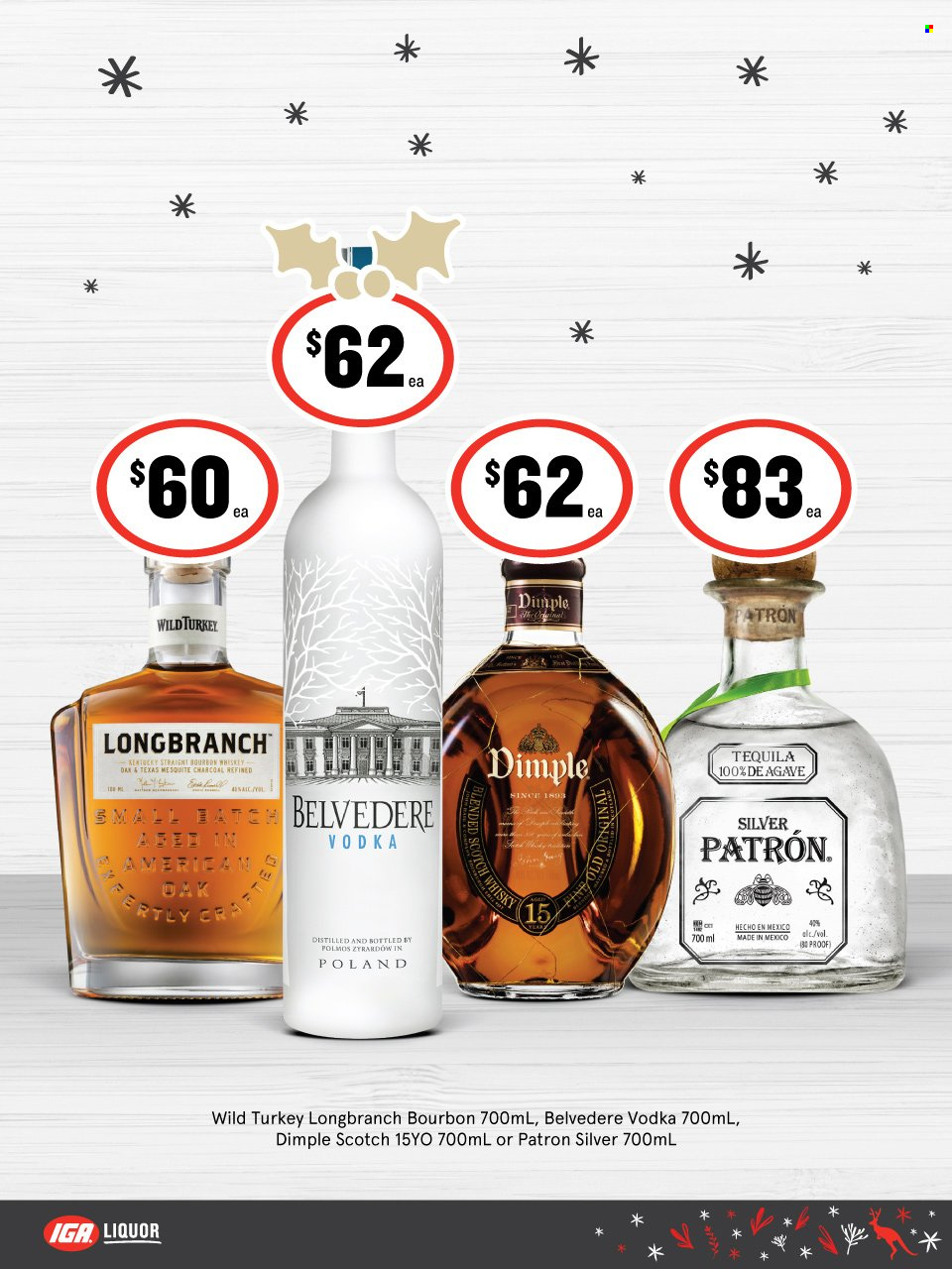 thumbnail - IGA LIQUOR Catalogue - 23 Nov 2022 - 6 Dec 2022 - Sales products - bourbon, tequila, vodka, whiskey, liquor, bourbon whiskey, whisky. Page 5.