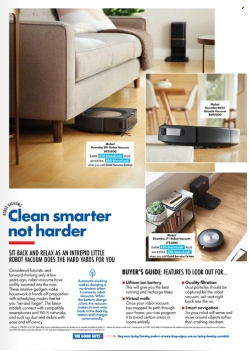 thumbnail - The Good Guys Catalogue - 27 Oct 2022 - 30 Nov 2022 - Sales products - battery, robot vacuum. Page 7.