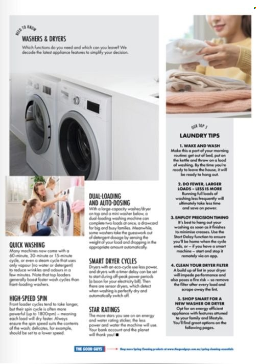 thumbnail - The Good Guys Catalogue - 27 Oct 2022 - 30 Nov 2022 - Sales products - washing machine, washers, kettle, switch. Page 21.