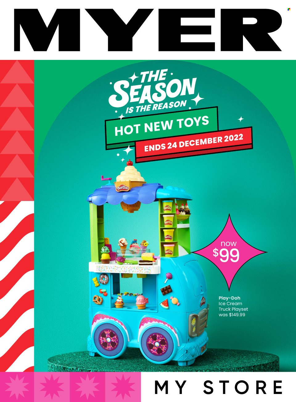thumbnail - Myer Catalogue - 28 Nov 2022 - 24 Dec 2022 - Sales products - play set, Play-doh, toys. Page 1.