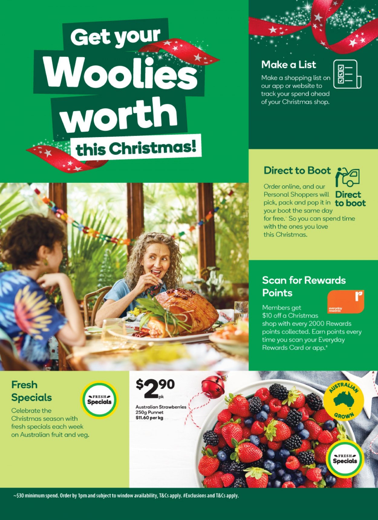 thumbnail - Woolworths Catalogue - 30 Nov 2022 - 6 Dec 2022 - Sales products - strawberries. Page 3.