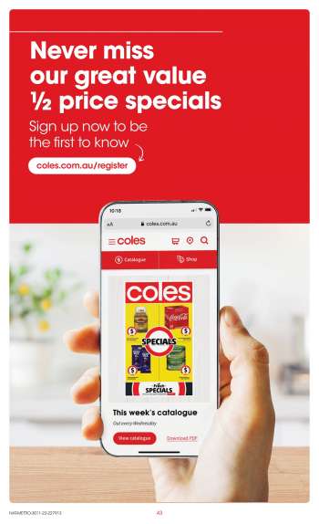 Coles Catalogue - 30 Nov 2022 - 6 Dec 2022.