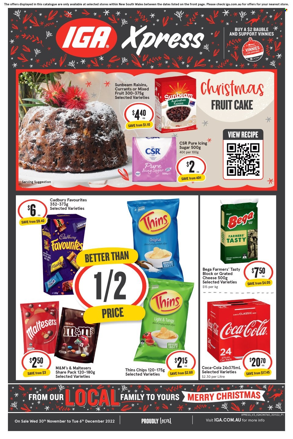IGA Xpress catalogue - 30 Nov 2022 - 6 Dec 2022. Page 1