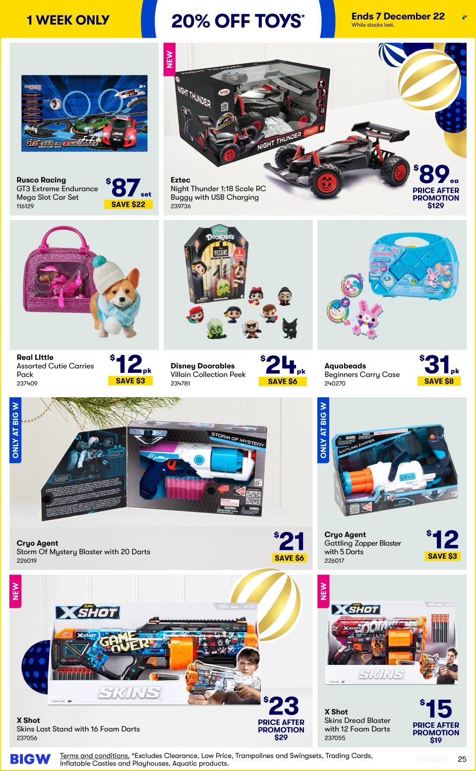 thumbnail - BIG W Catalogue - Sales products - scale, Disney, trampoline, toys, inflatable castle, buggy. Page 25.