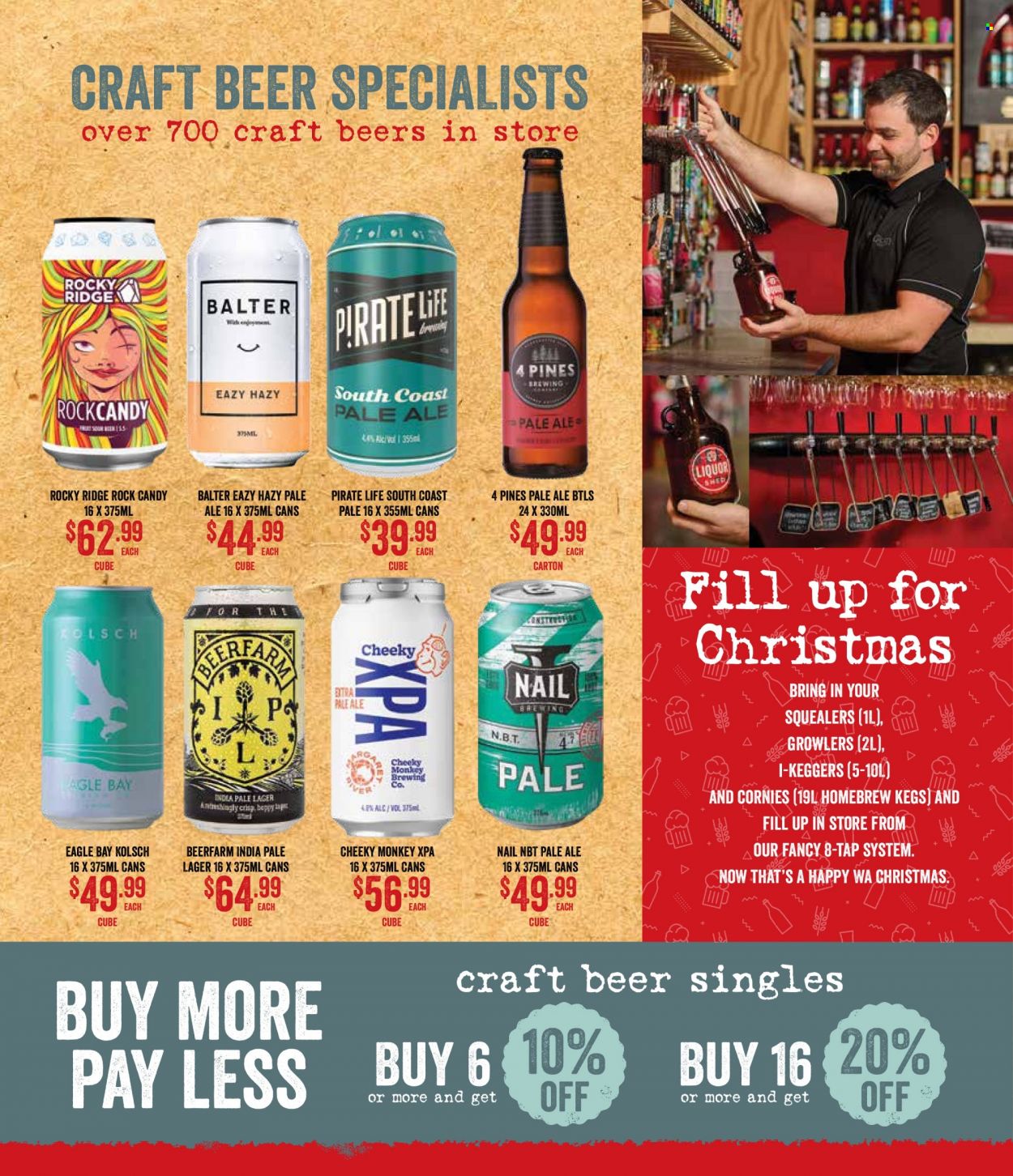 thumbnail - Spudshed Catalogue - 30 Nov 2022 - 6 Dec 2022 - Sales products - liquor, beer, Lager. Page 16.
