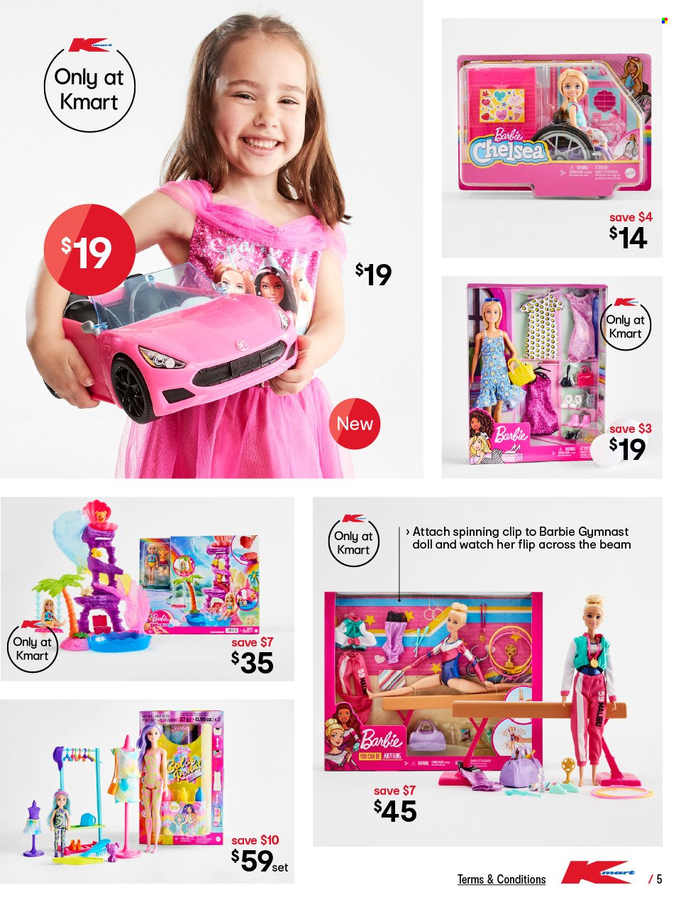 thumbnail - Kmart Catalogue - 1 Dec 2022 - 14 Dec 2022 - Sales products - Barbie, watch, doll. Page 5.