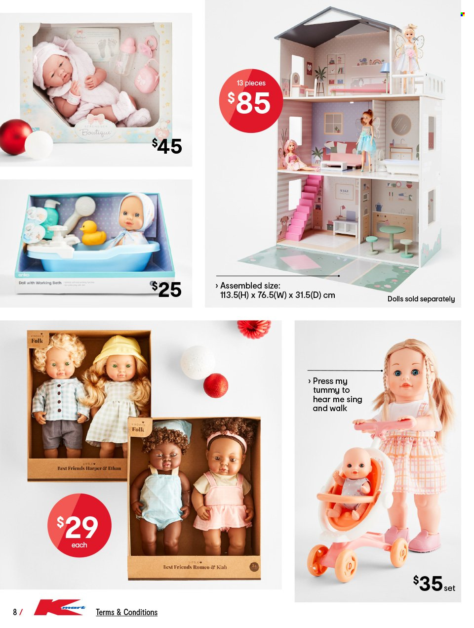 thumbnail - Kmart Catalogue - 1 Dec 2022 - 14 Dec 2022 - Sales products - doll. Page 8.