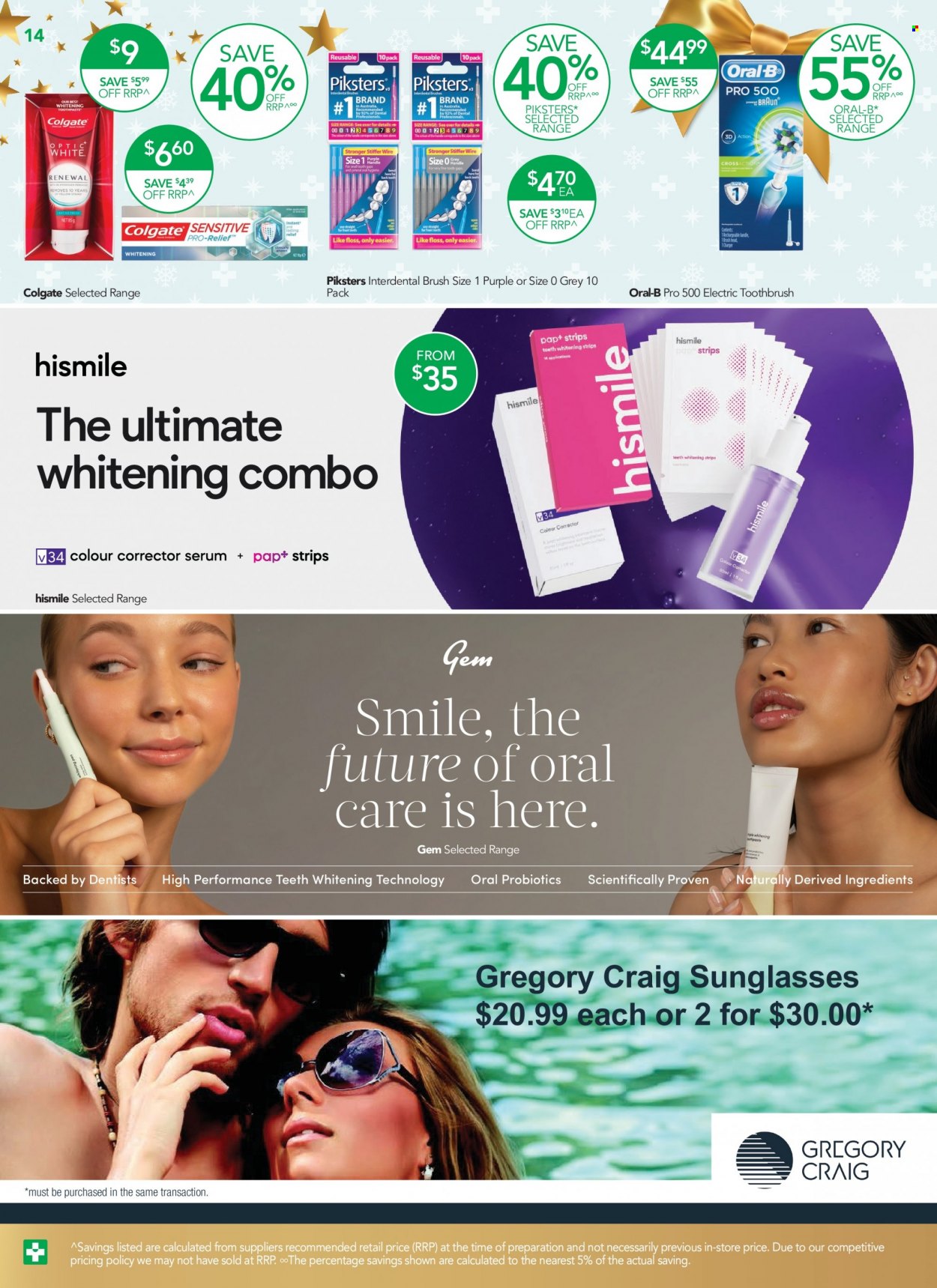 thumbnail - TerryWhite Chemmart Catalogue - 1 Dec 2022 - 24 Dec 2022 - Sales products - Colgate, toothbrush, Oral-B, OGX, sunglasses, probiotics. Page 16.