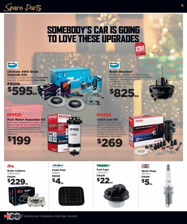 thumbnail - Repco Catalogue - 30 Nov 2022 - 13 Dec 2022 - Sales products - cap, spark plugs, fuel filter. Page 12.