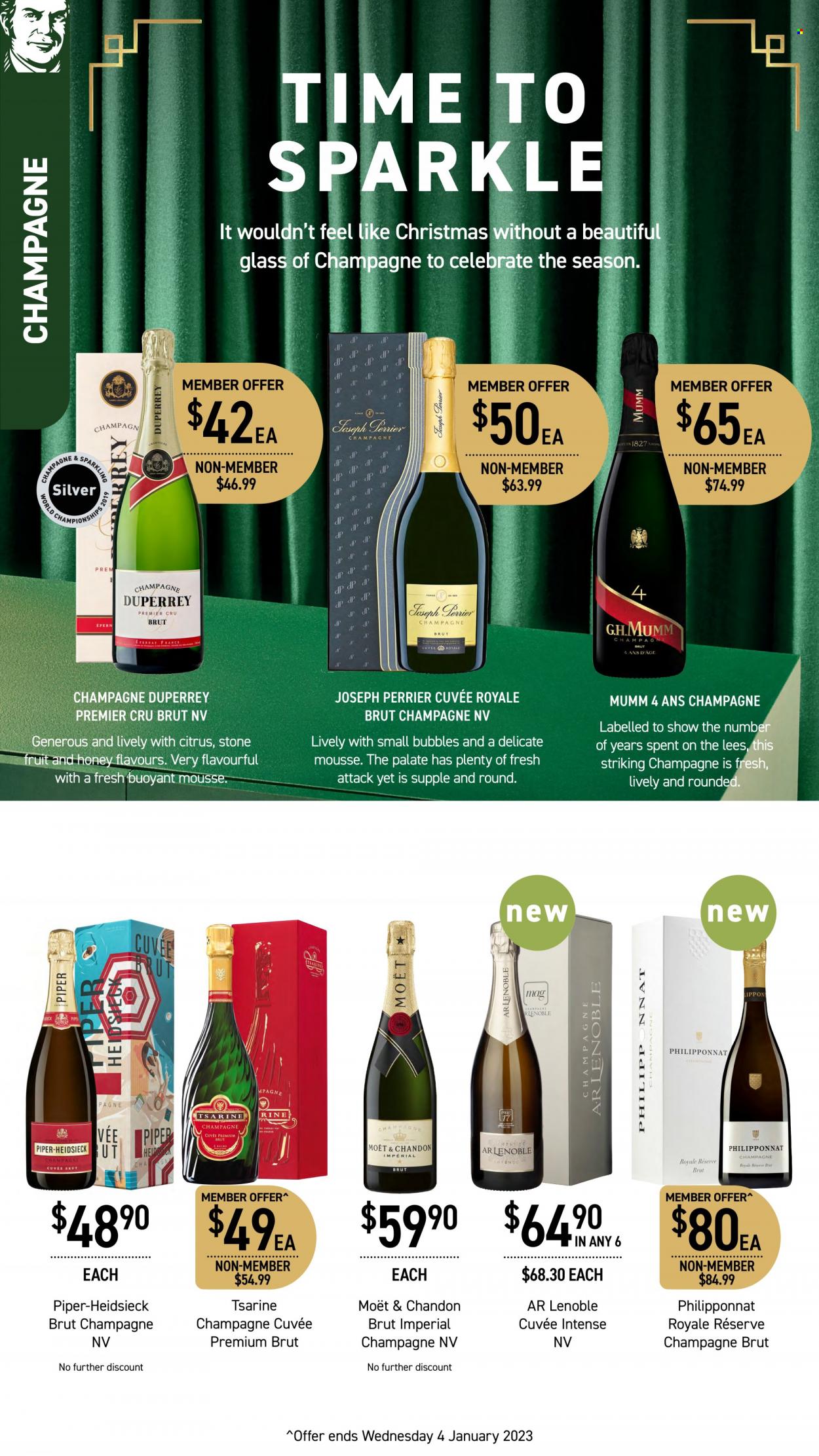 thumbnail - Dan Murphy's Catalogue - 1 Dec 2022 - 14 Dec 2022 - Sales products - sparkling wine, champagne, Moët & Chandon, Cuvée. Page 5.