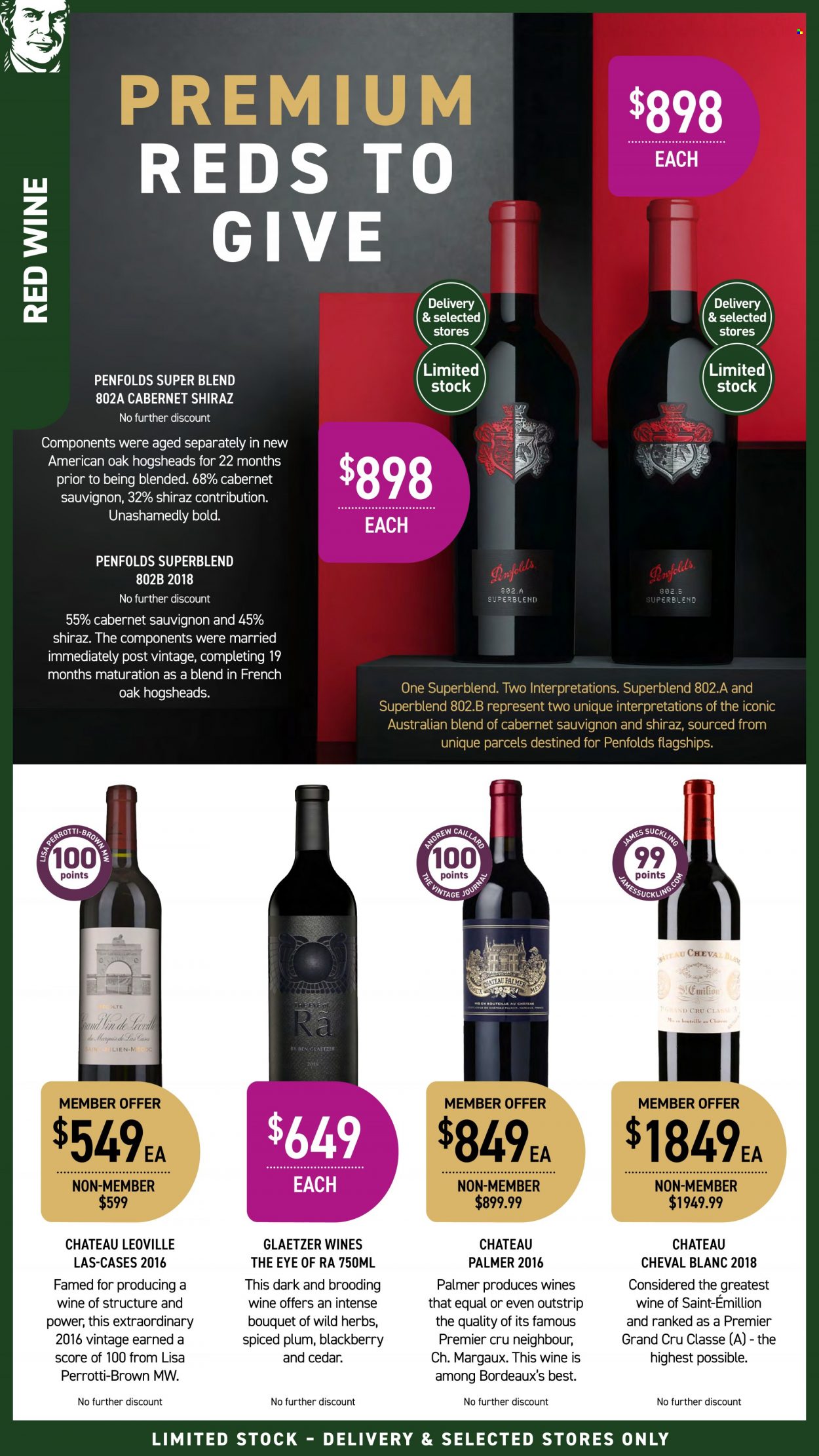 thumbnail - Dan Murphy's Catalogue - 1 Dec 2022 - 14 Dec 2022 - Sales products - Cabernet Sauvignon, red wine, wine, Shiraz. Page 24.