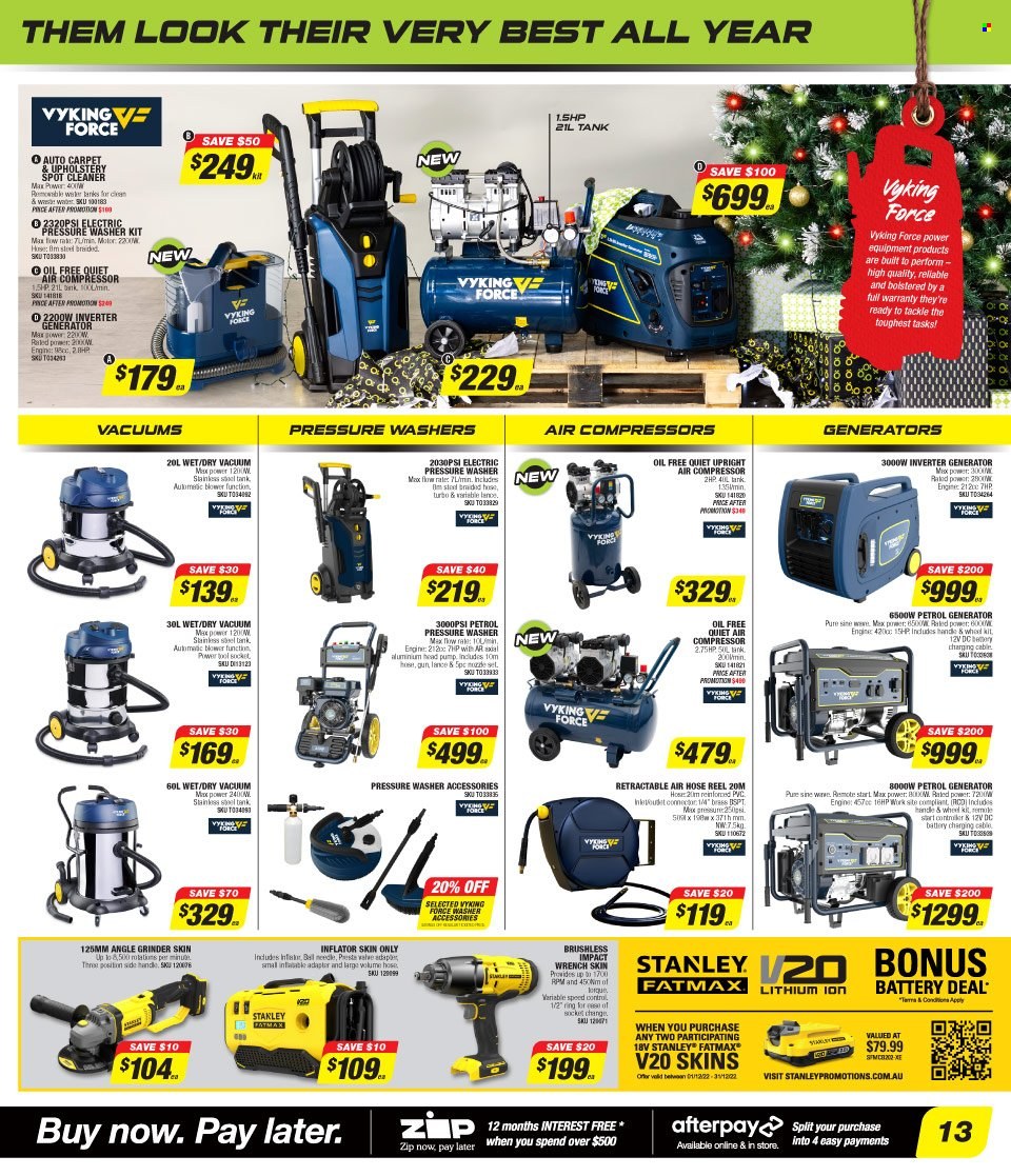 thumbnail - Autobarn Catalogue - 5 Dec 2022 - 24 Dec 2022 - Sales products - air compressor, cleaner. Page 13.