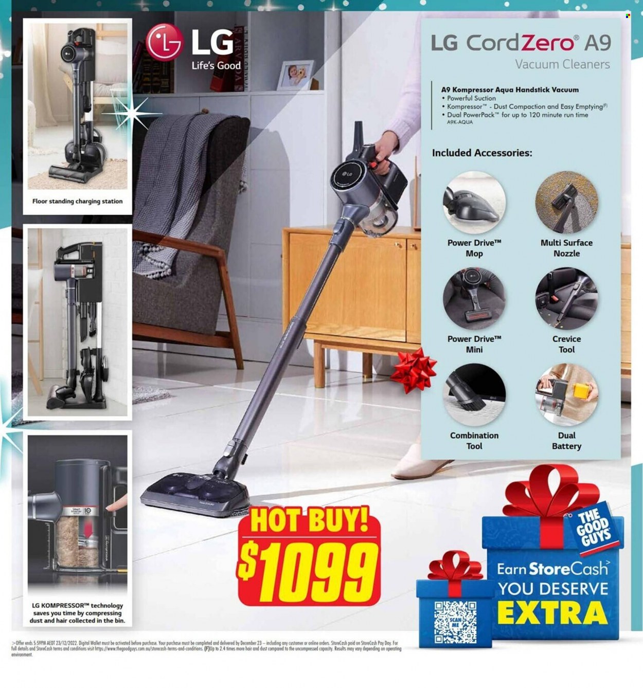 thumbnail - The Good Guys Catalogue - 5 Dec 2022 - 23 Dec 2022 - Sales products - LG, battery, vacuum cleaner, wallet. Page 24.