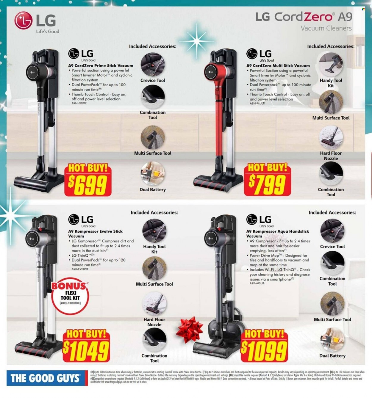 thumbnail - The Good Guys Catalogue - 5 Dec 2022 - 23 Dec 2022 - Sales products - LG, smartphone, vacuum cleaner. Page 25.