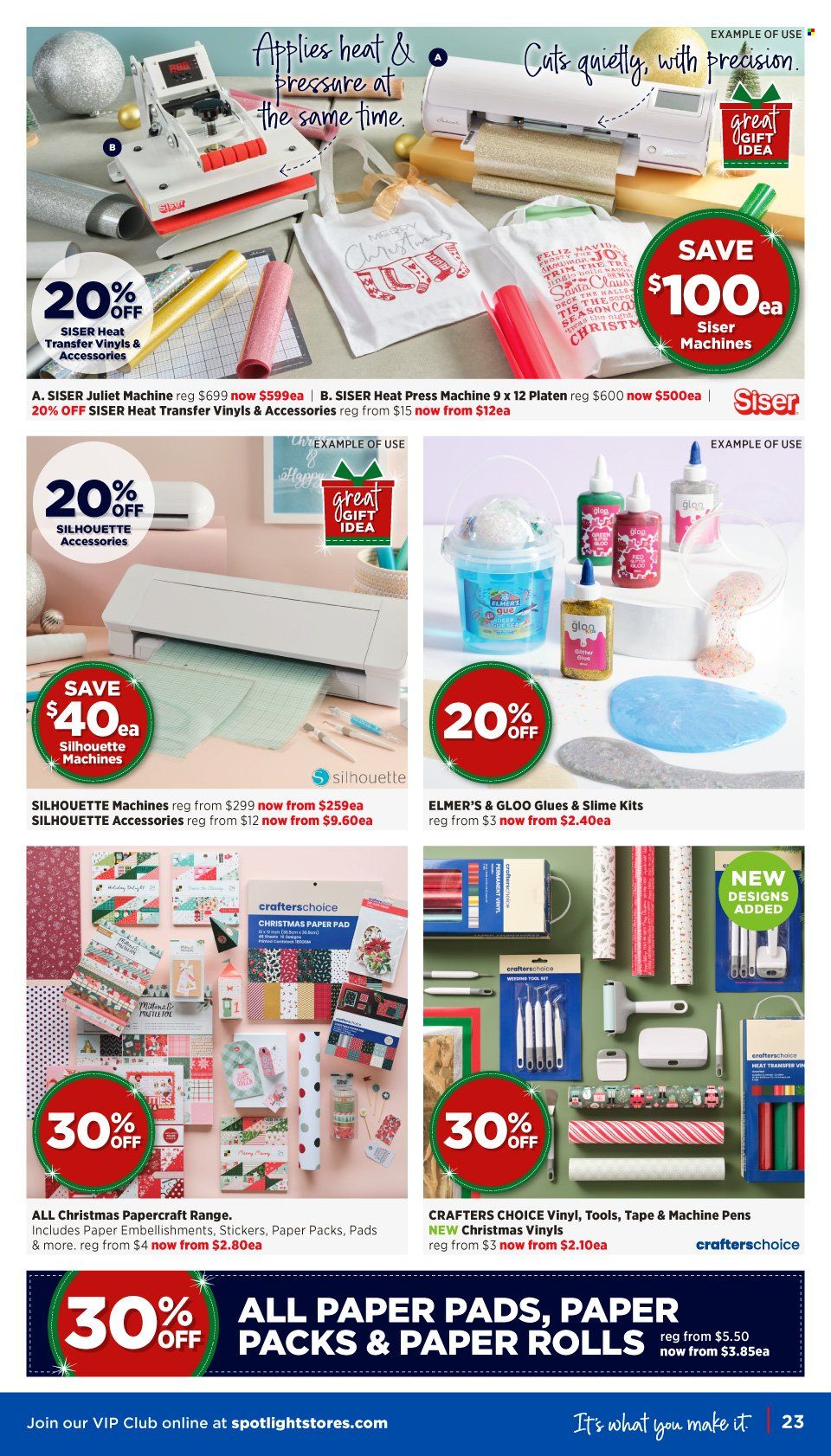 thumbnail - Spotlight Catalogue - 7 Dec 2022 - 24 Dec 2022 - Sales products - sticker, paper, sketch pad, toys, Slime. Page 23.