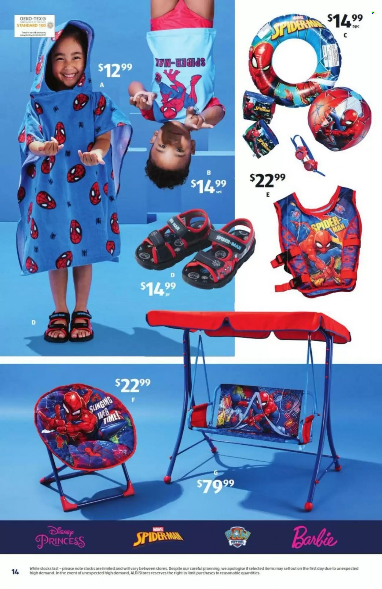 thumbnail - ALDI Catalogue - 14 Dec 2022 - 20 Dec 2022 - Sales products - Disney, Barbie, princess. Page 14.