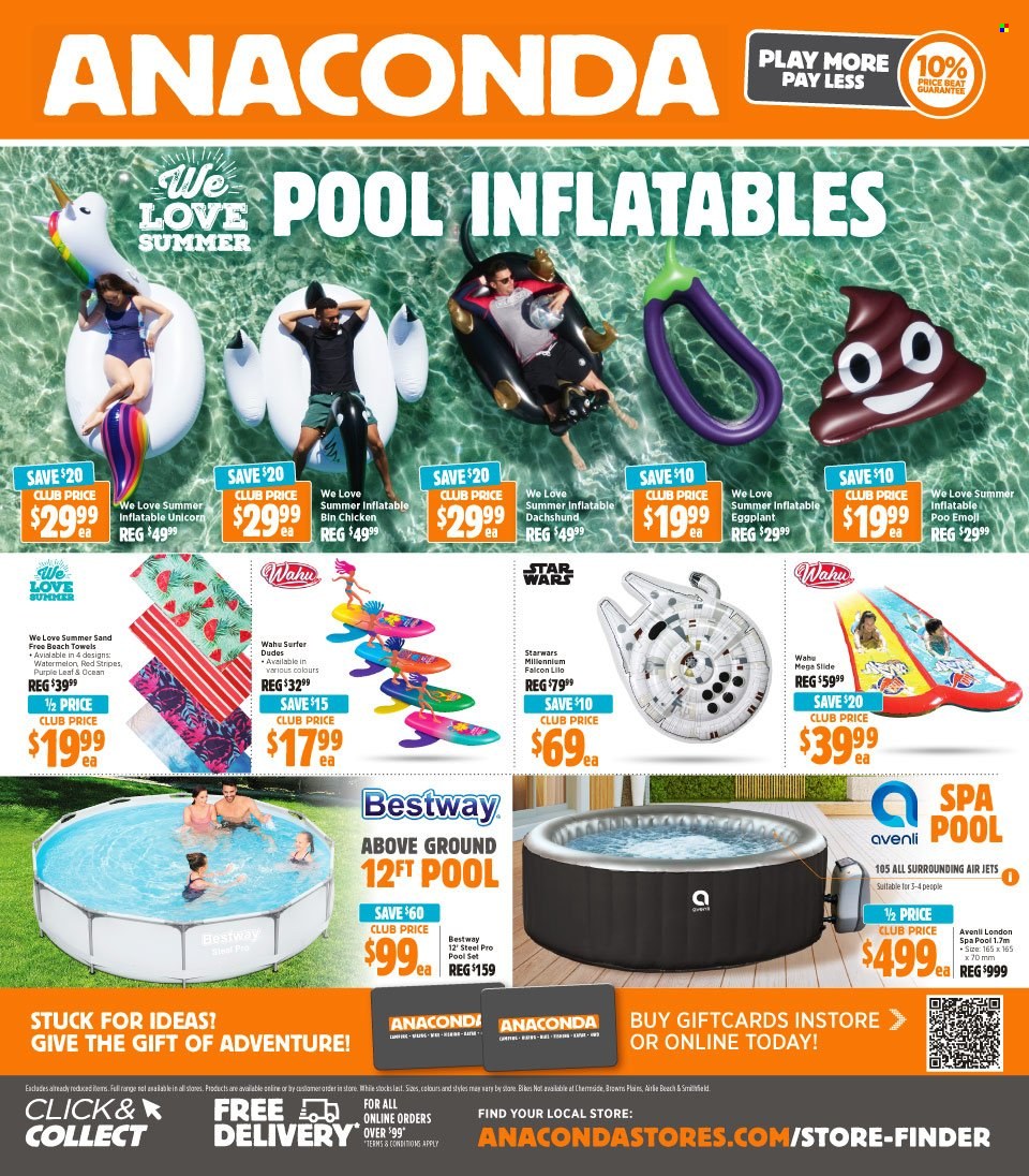 thumbnail - Anaconda Catalogue - 5 Dec 2022 - 24 Dec 2022 - Sales products - pool inflatables. Page 48.