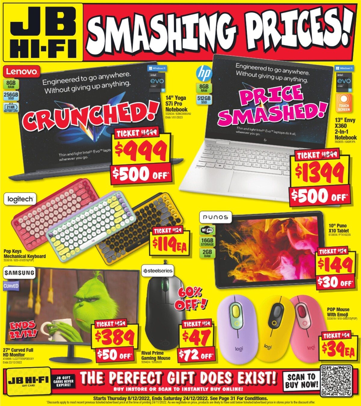 JB Hi-Fi catalogue - 8 Dec 2022 - 24 Dec 2022. Page 1