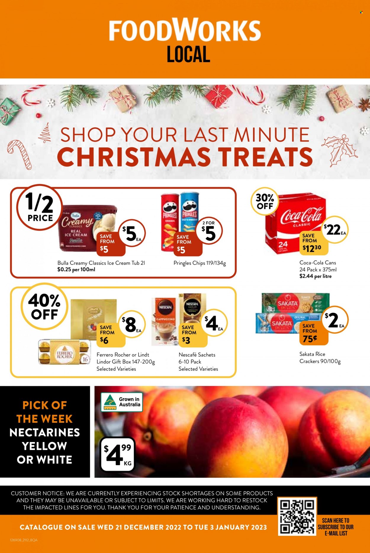 Foodworks catalogue - 21 Dec 2022 - 3 Jan 2023. Page 1