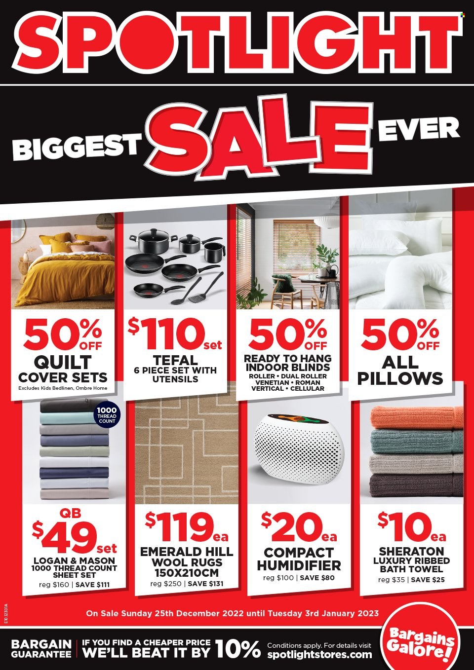 Spotlight catalogue - 25 Dec 2022 - 3 Jan 2023. Page 1
