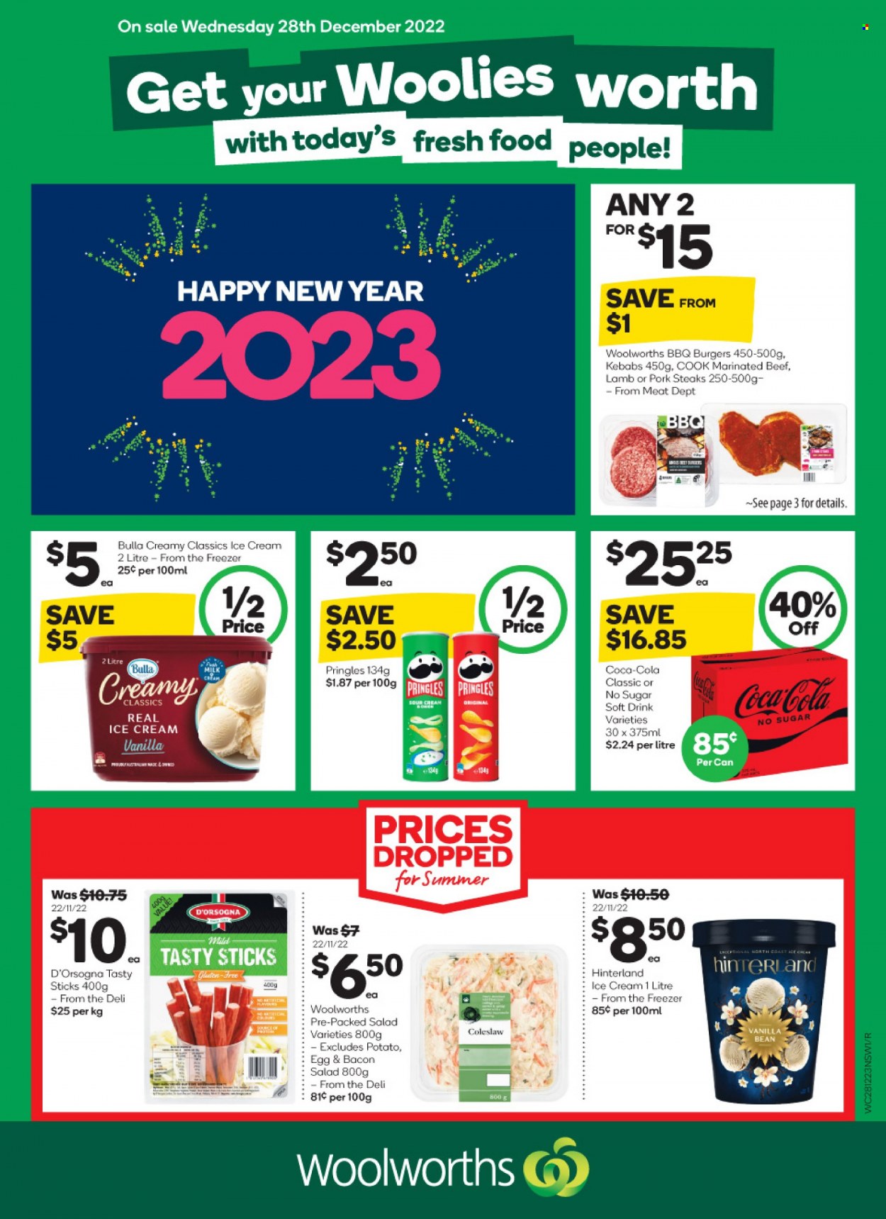 Woolworths catalogue - 28 Dec 2022 - 3 Jan 2023. Page 1